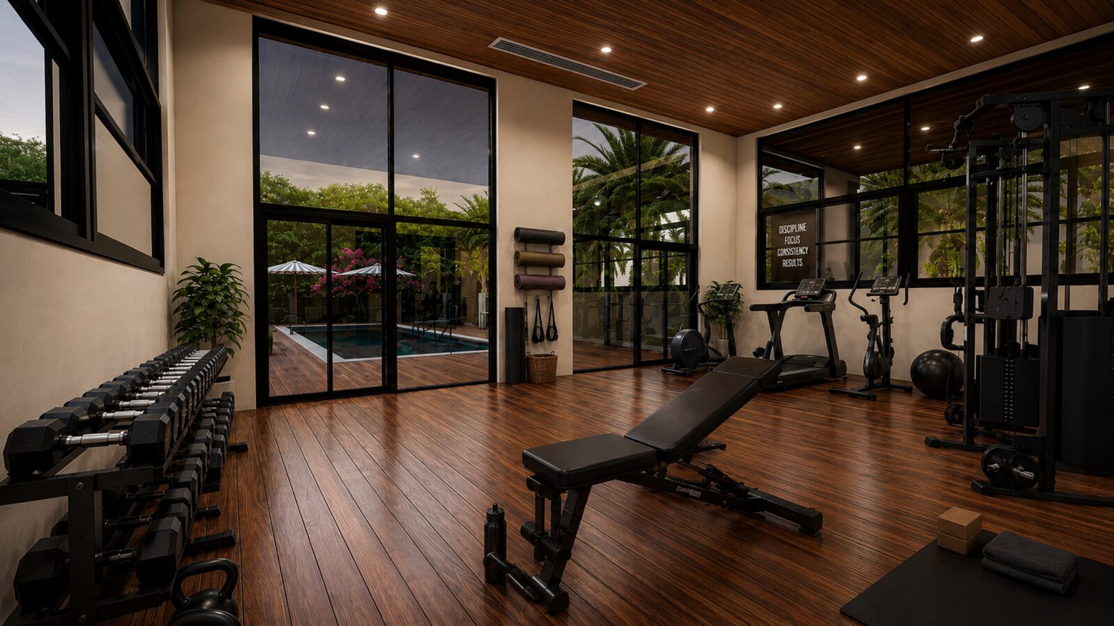 Modern fitness centre