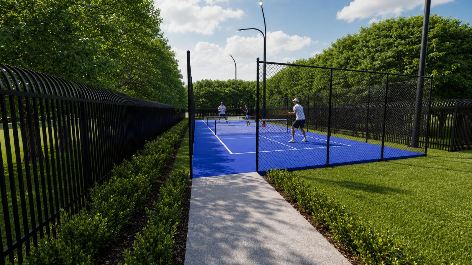 Dedicated pickleball court