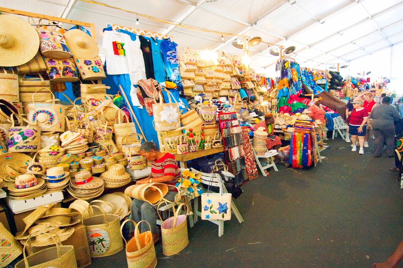 The Straw Market in downtown Nassau