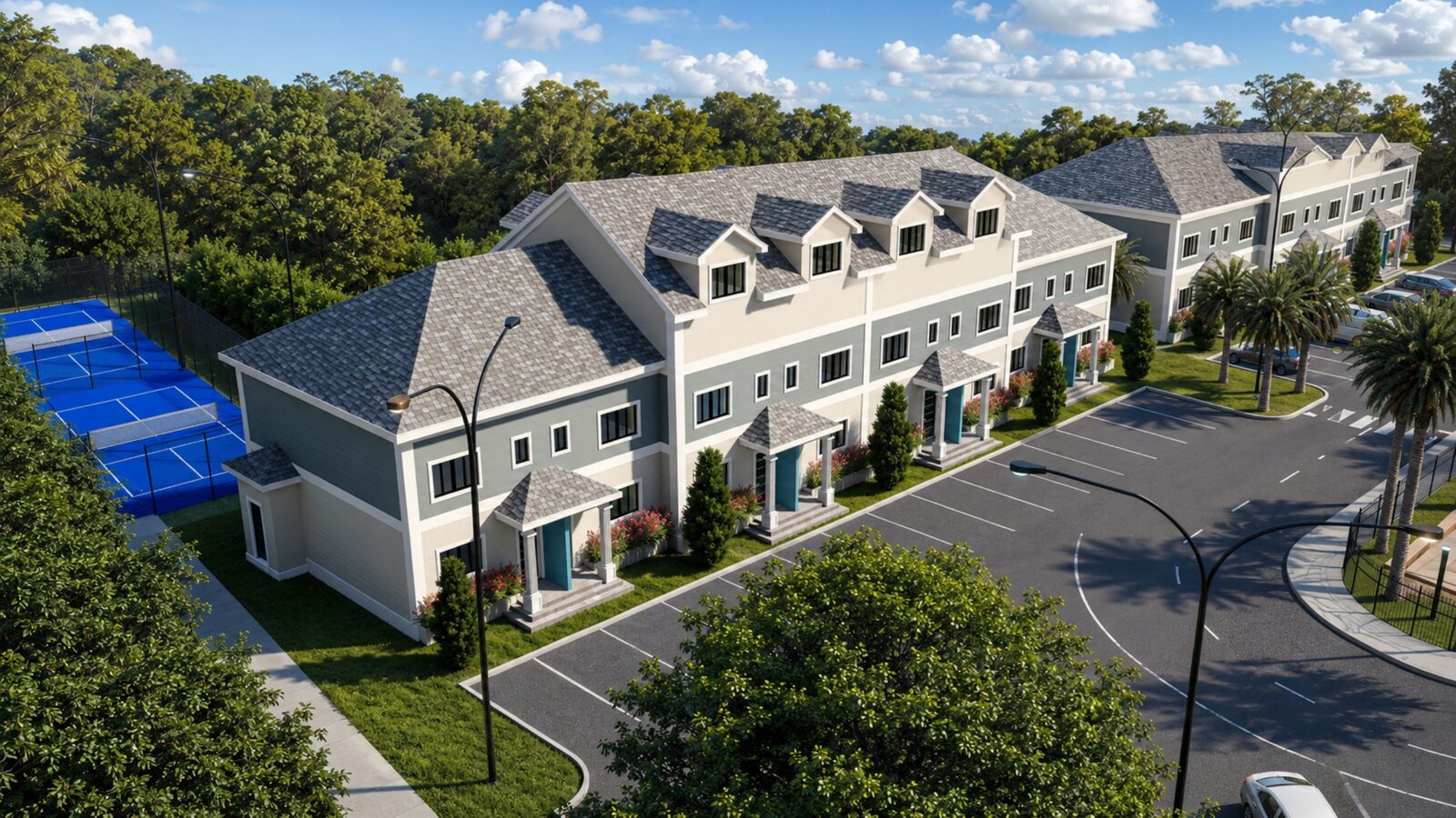 Community amenities aerial
