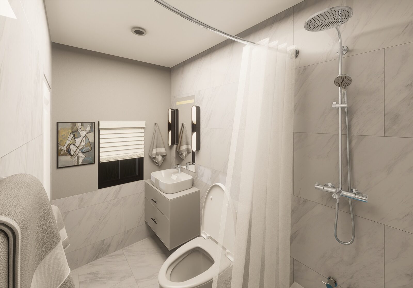 Contemporary bathroom