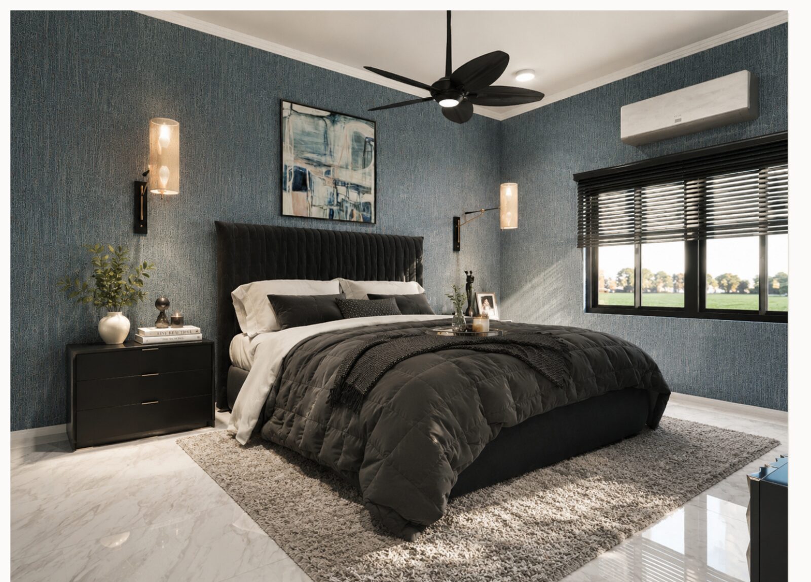 Luxurious primary suite
