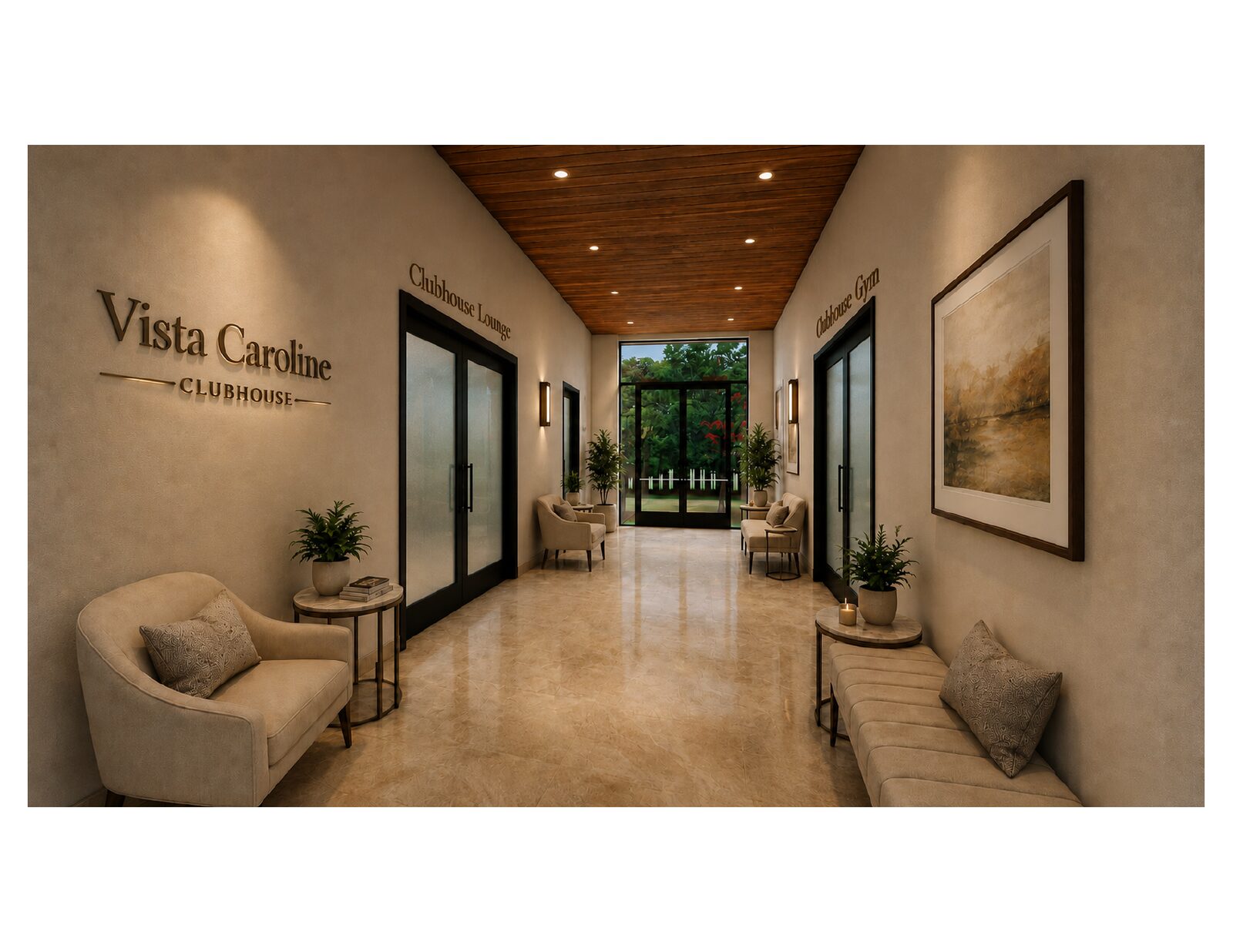 Welcoming entrance hallway