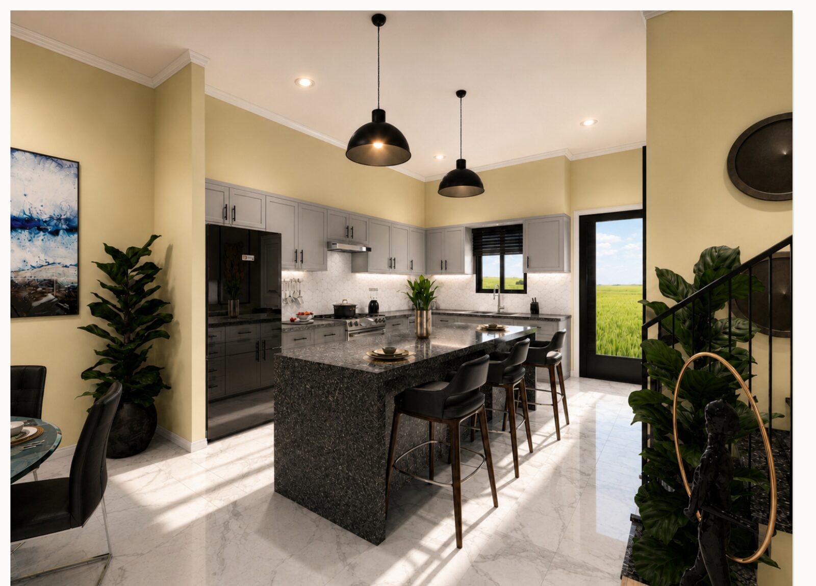 Two bedroom residence interior